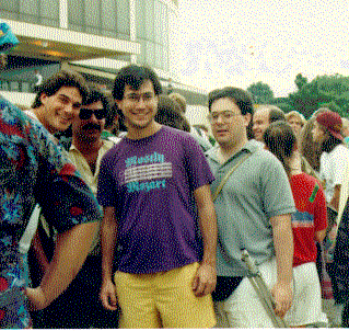 Larry G. and friends outside the Spectrum